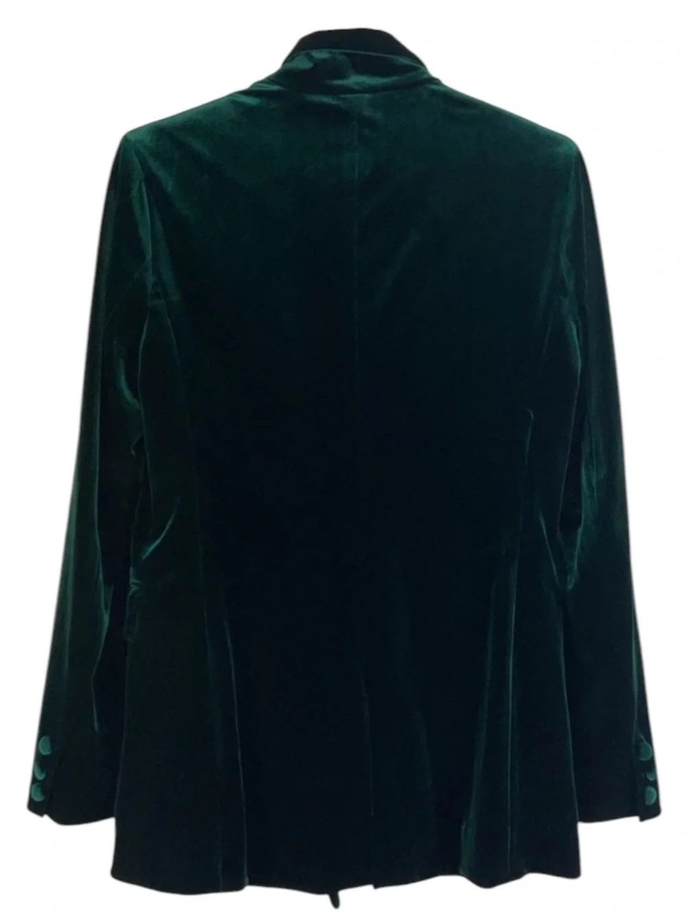 BLANKNYC Street Smart Velvet Blazer in Emerald Green Size Small